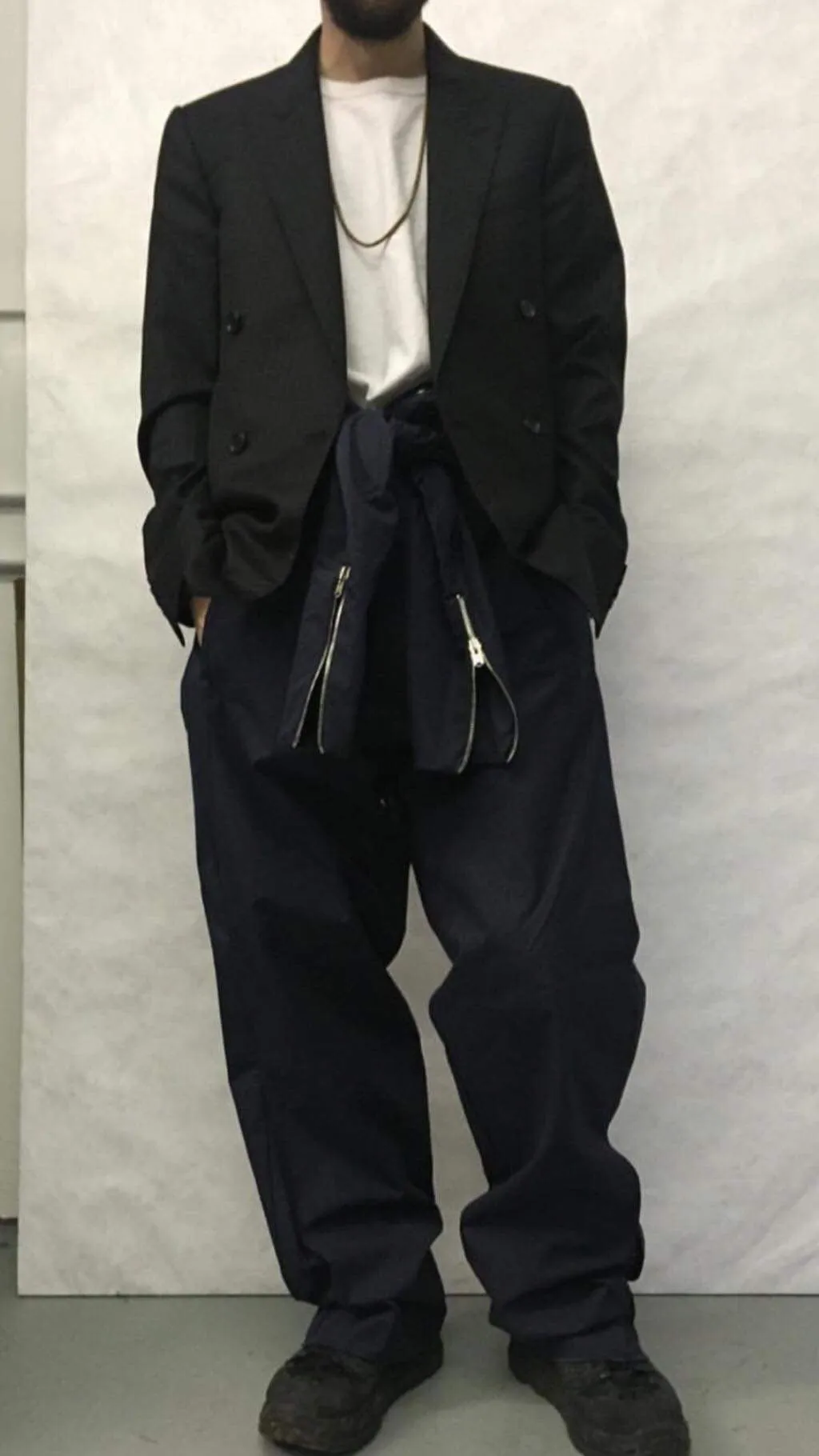 0002 Kiko Kostadinov Navy Boiler Suit - Size M
