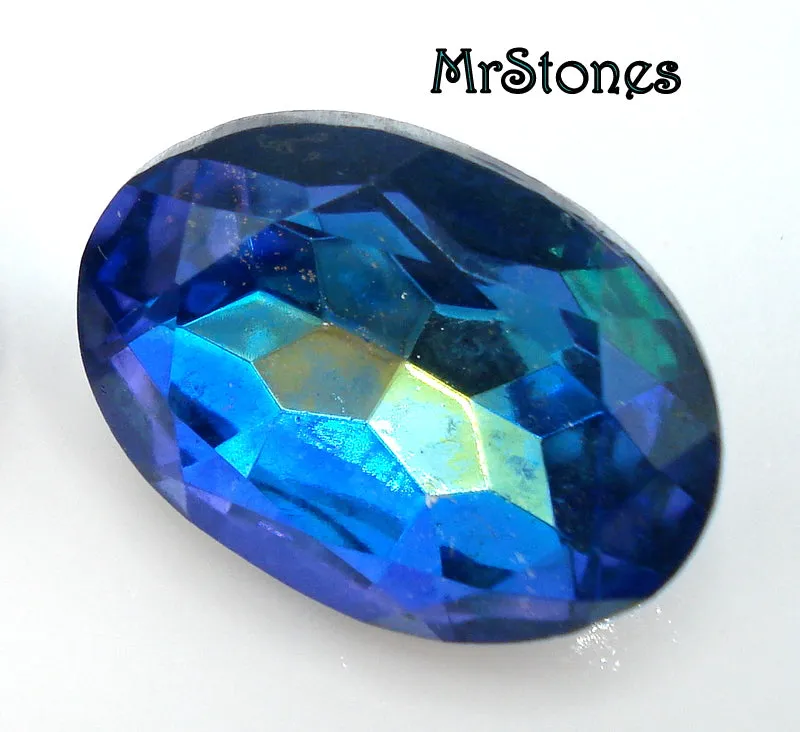 18x13mm (4130/2) TTC Cz Bermuda Blue Oval Shape