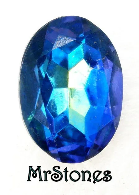 18x13mm (4130/2) TTC Cz Bermuda Blue Oval Shape