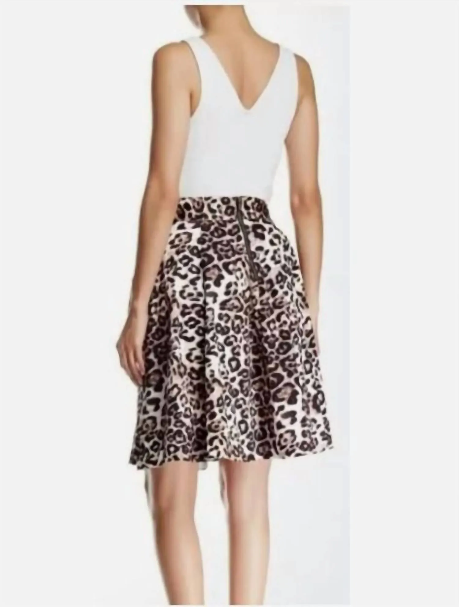 Amanda & Chelsea - Animal Print Full A-line Skirt