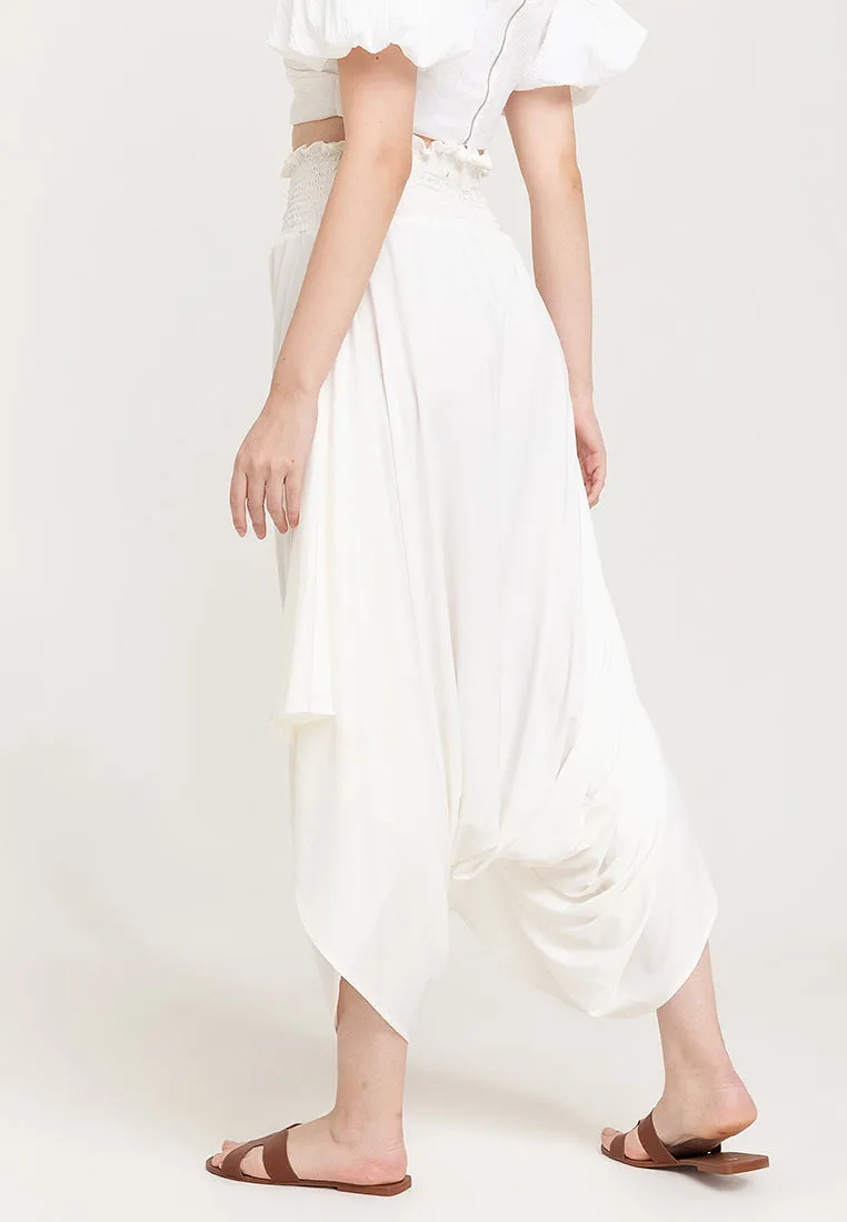 Arizona Harem Gartered Waist Jersey Pants