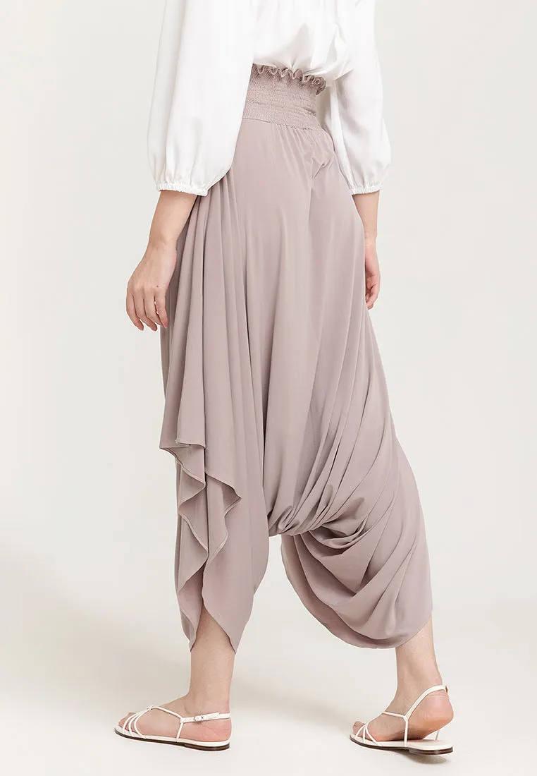 Arizona Harem Gartered Waist Jersey Pants