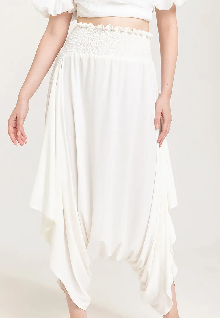 Arizona Harem Gartered Waist Jersey Pants