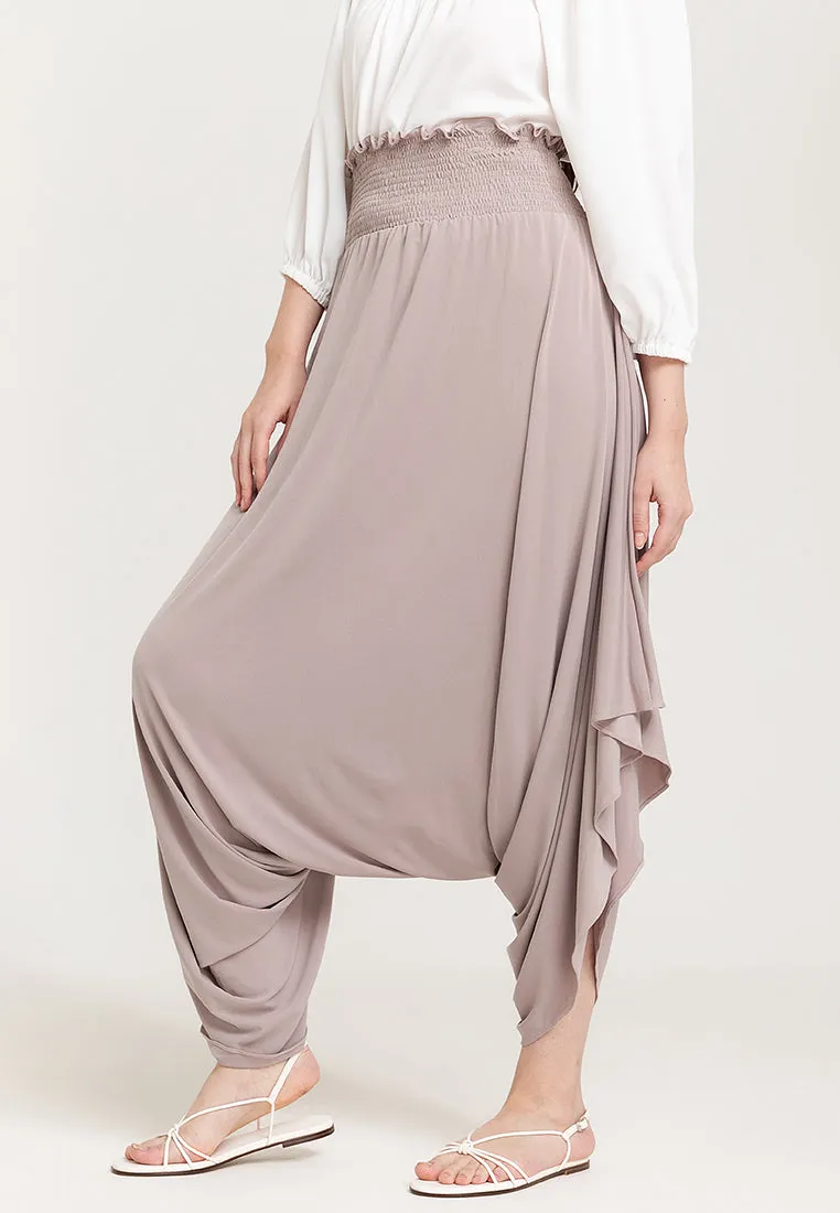 Arizona Harem Gartered Waist Jersey Pants