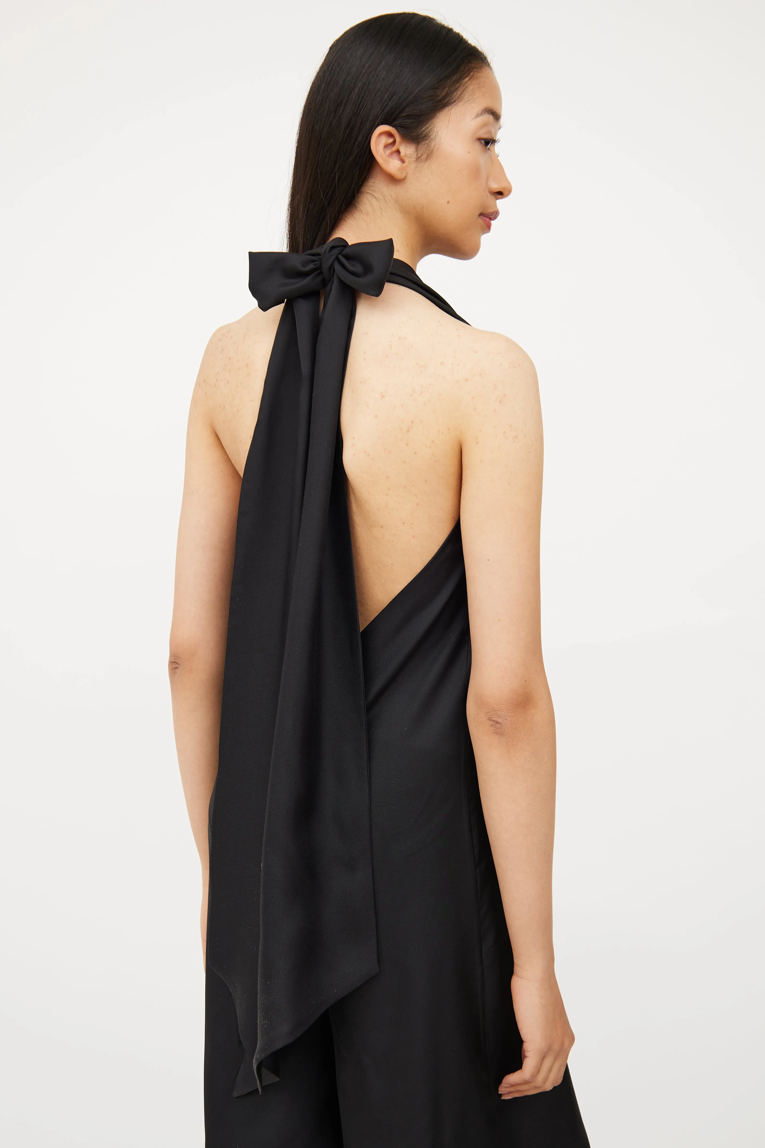 Black Halter Neck Jumpsuit