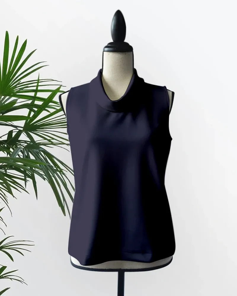 Calliope Cowl Neck Neoprene Top