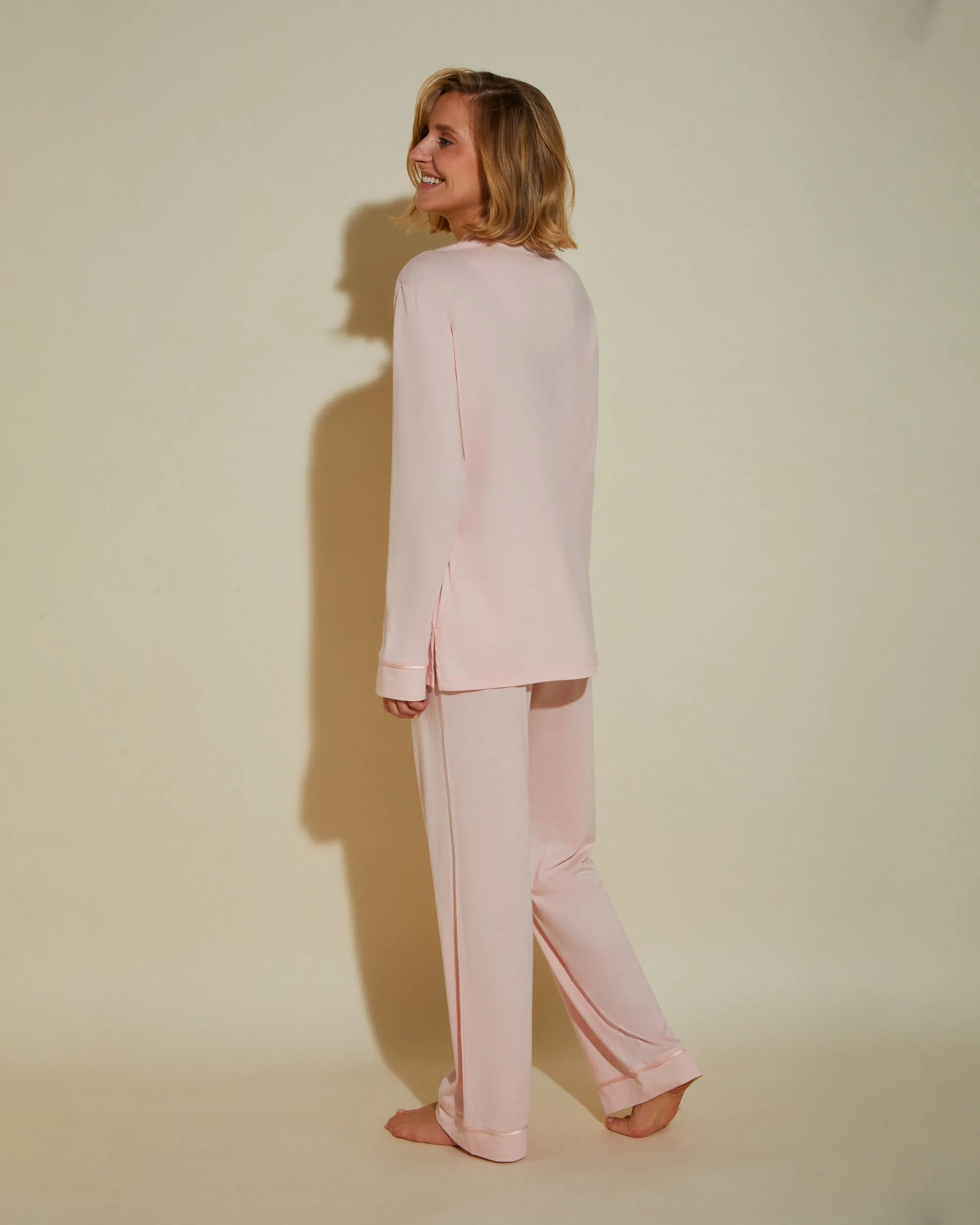 Cosabella Bella Long Sleeve Top and Pant PJ Set #AMORE9644