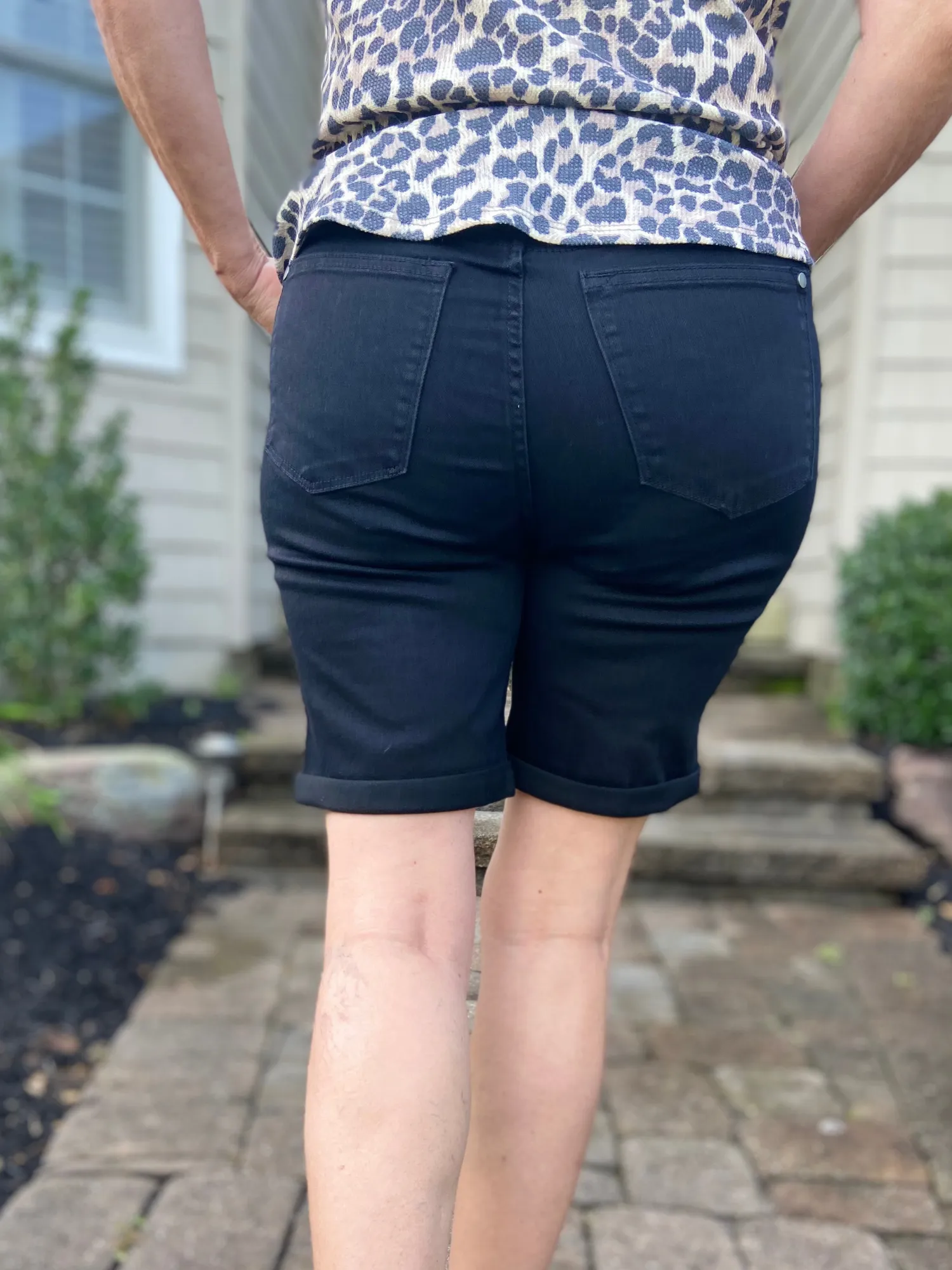 Judy Blue Black High Rise Bermuda Shorts