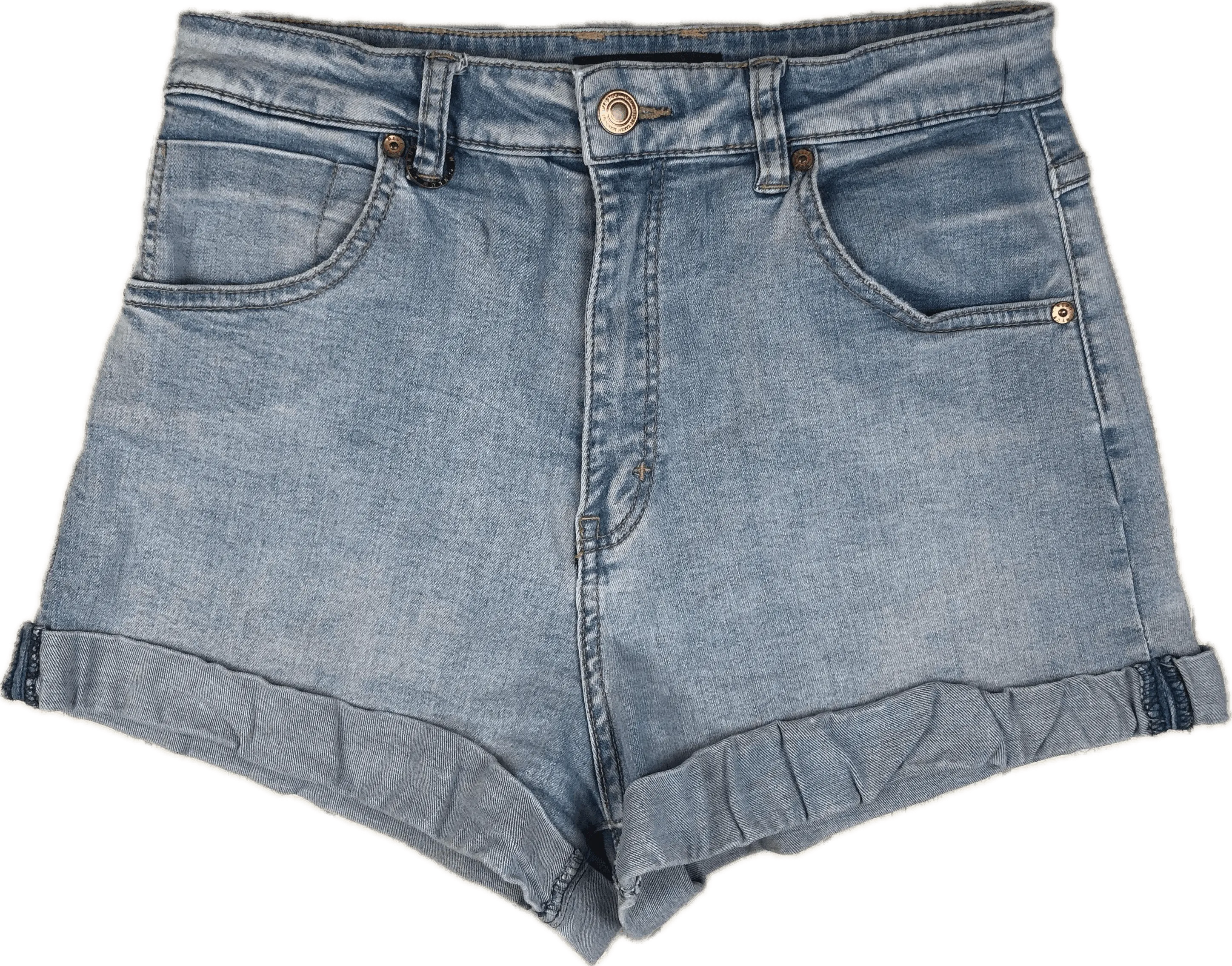 Ladies NEUW High Rise Denim Shorts  - Size 28" or 10AU