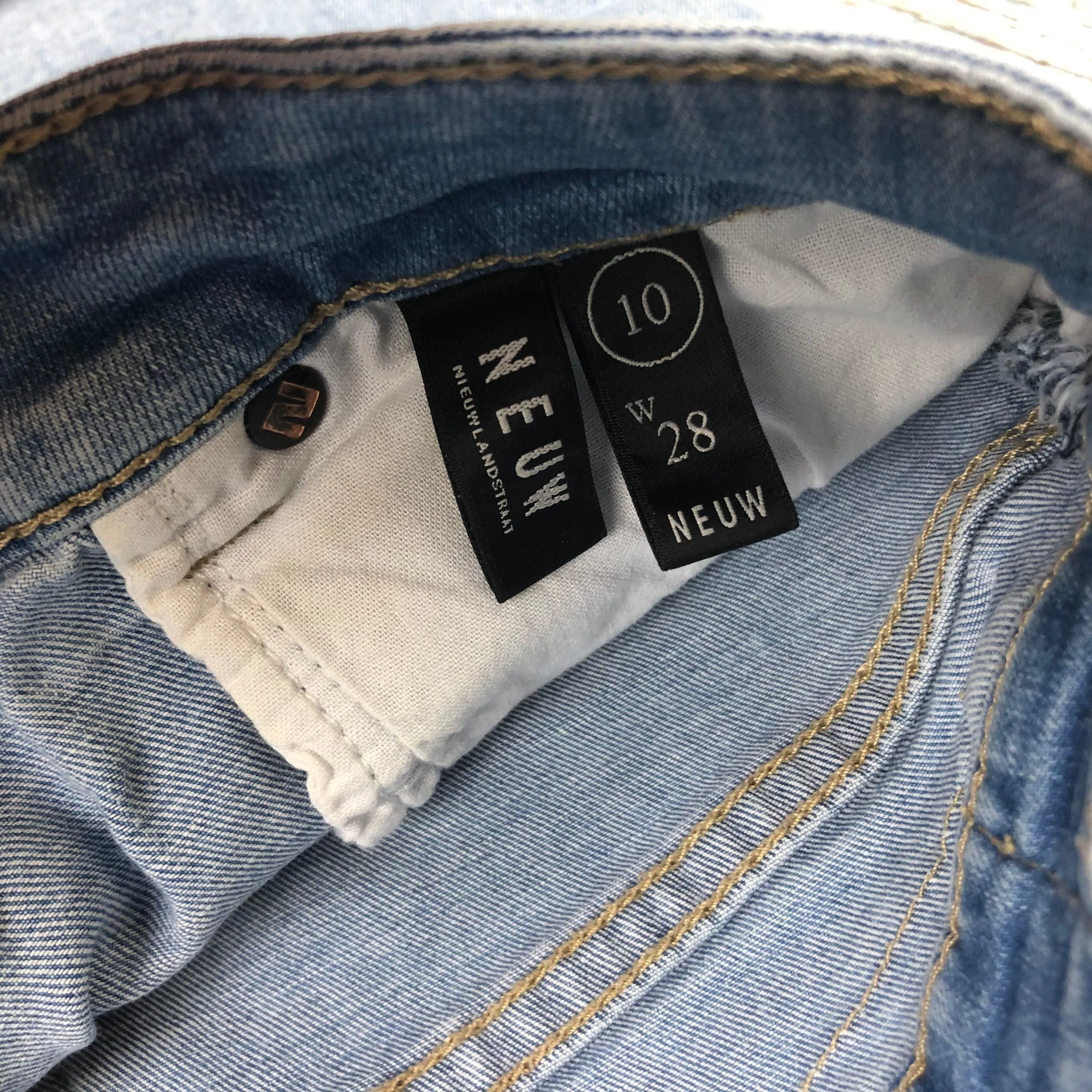 Ladies NEUW High Rise Denim Shorts  - Size 28" or 10AU