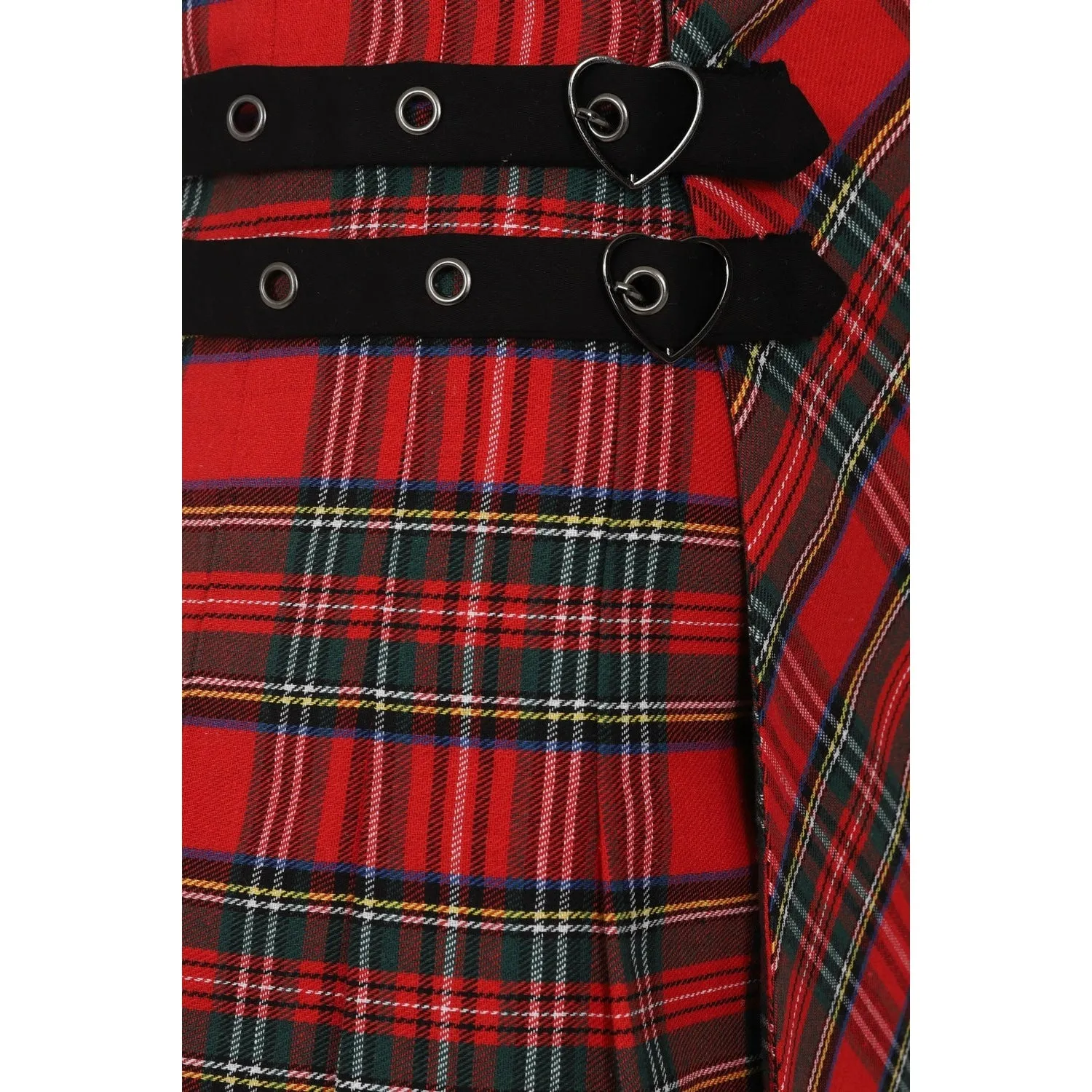 Reckless Red Tartan Womens Mini Skirt