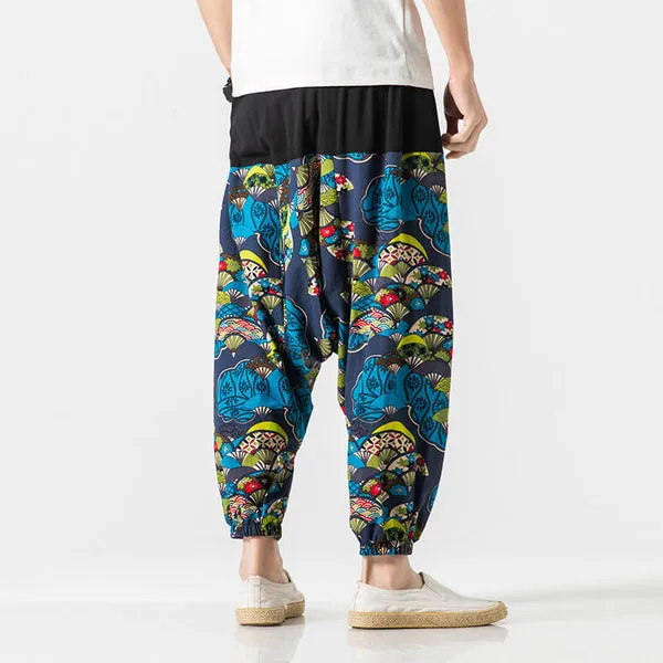 WLS Nettai Harem Pants Green Fan