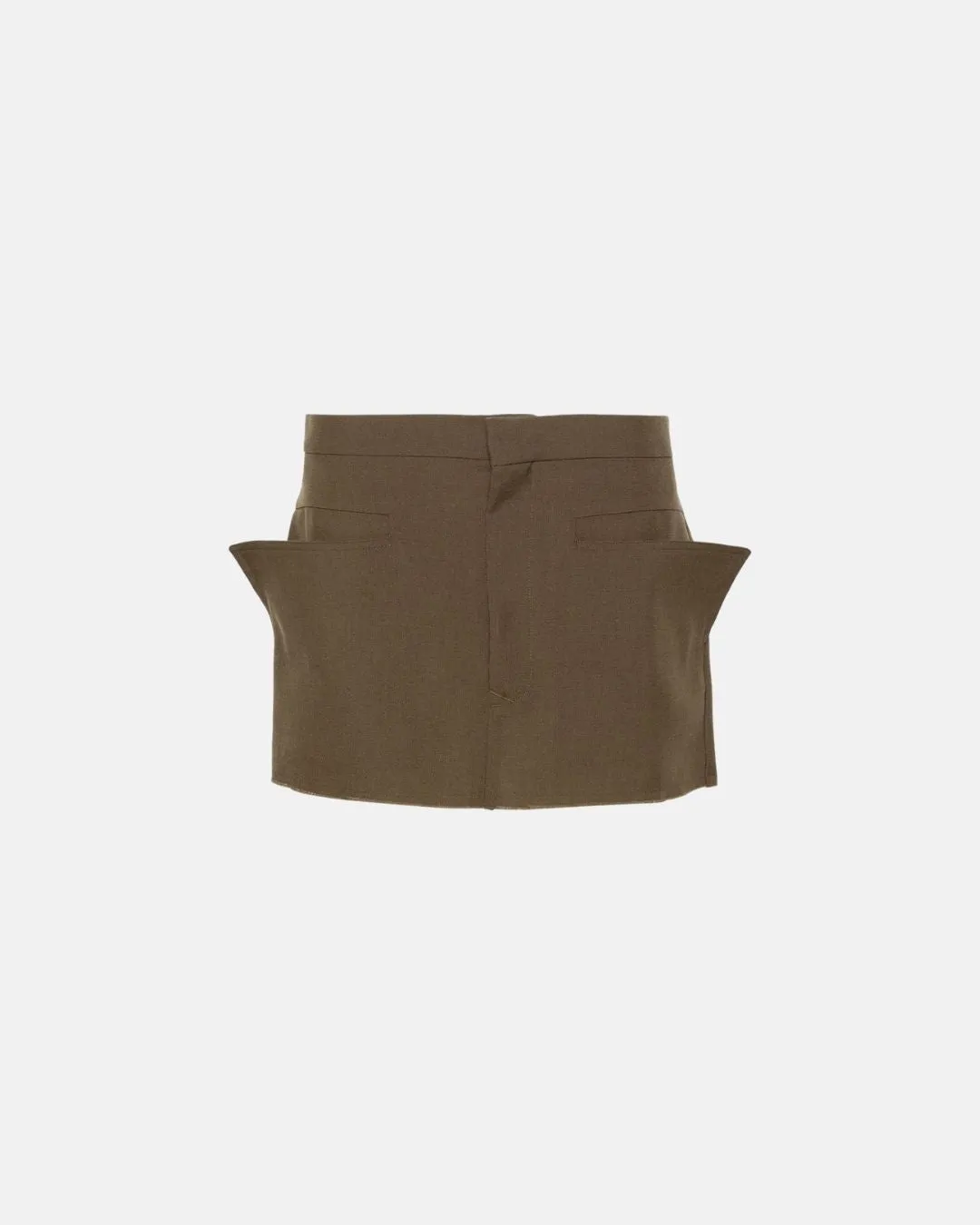 Woven Skirt Cut Off Mini Forest