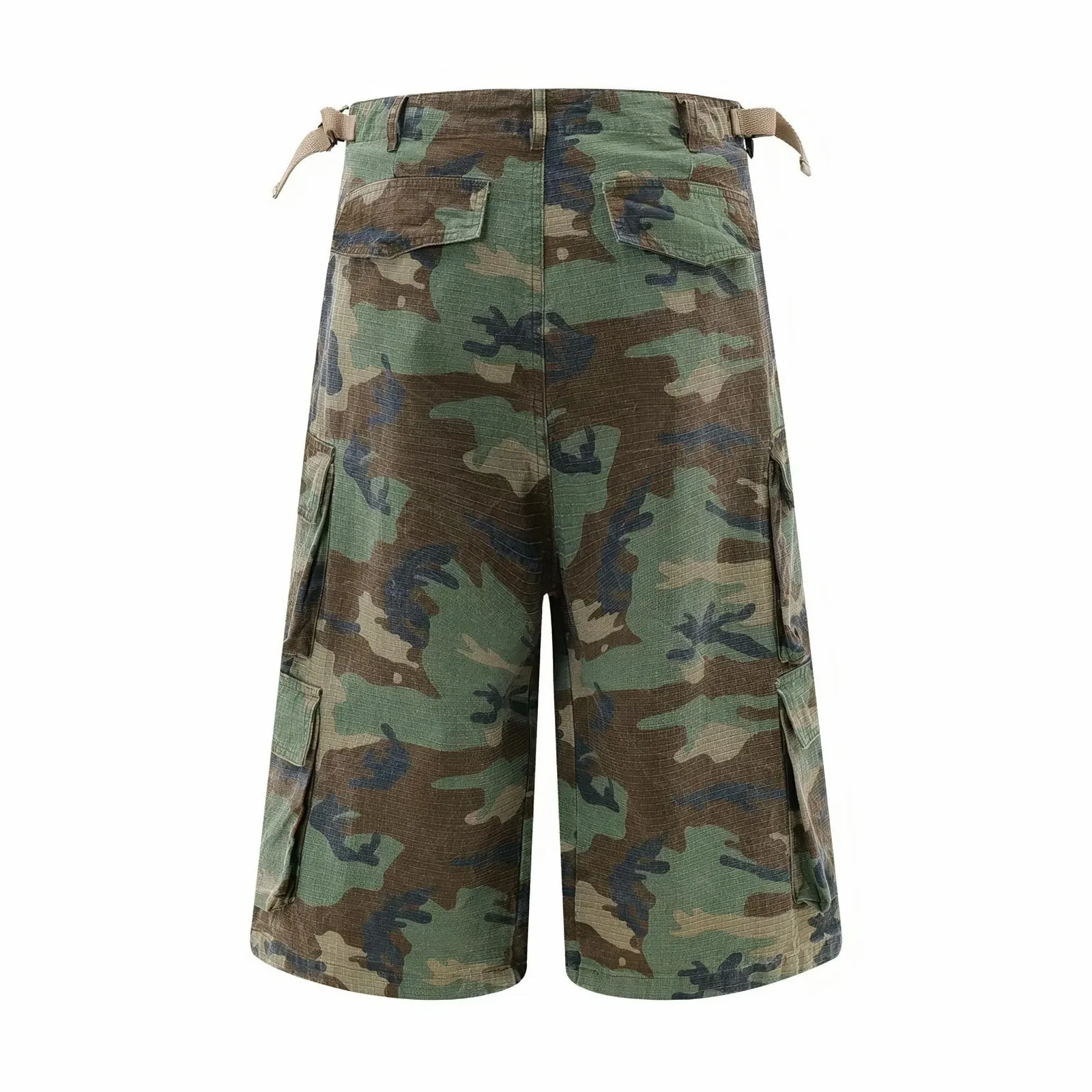 Y2K Camouflage Multi Pocket Baggy Cargo Shorts
